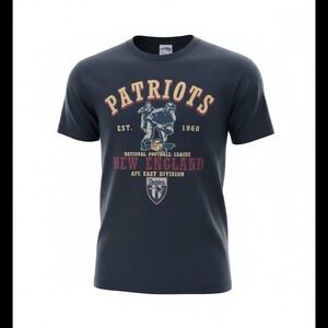 Y2k Vintage New England Patriots  AFC East Tee Shirt Size Large NFL Tag Unisex